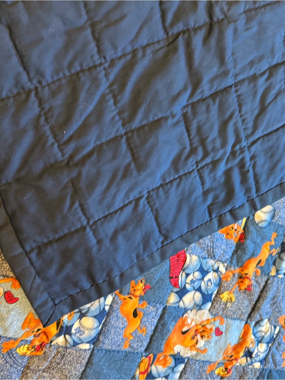 Vintage scooby doo baseball handmade child’s quilt - Picture 7 of 7